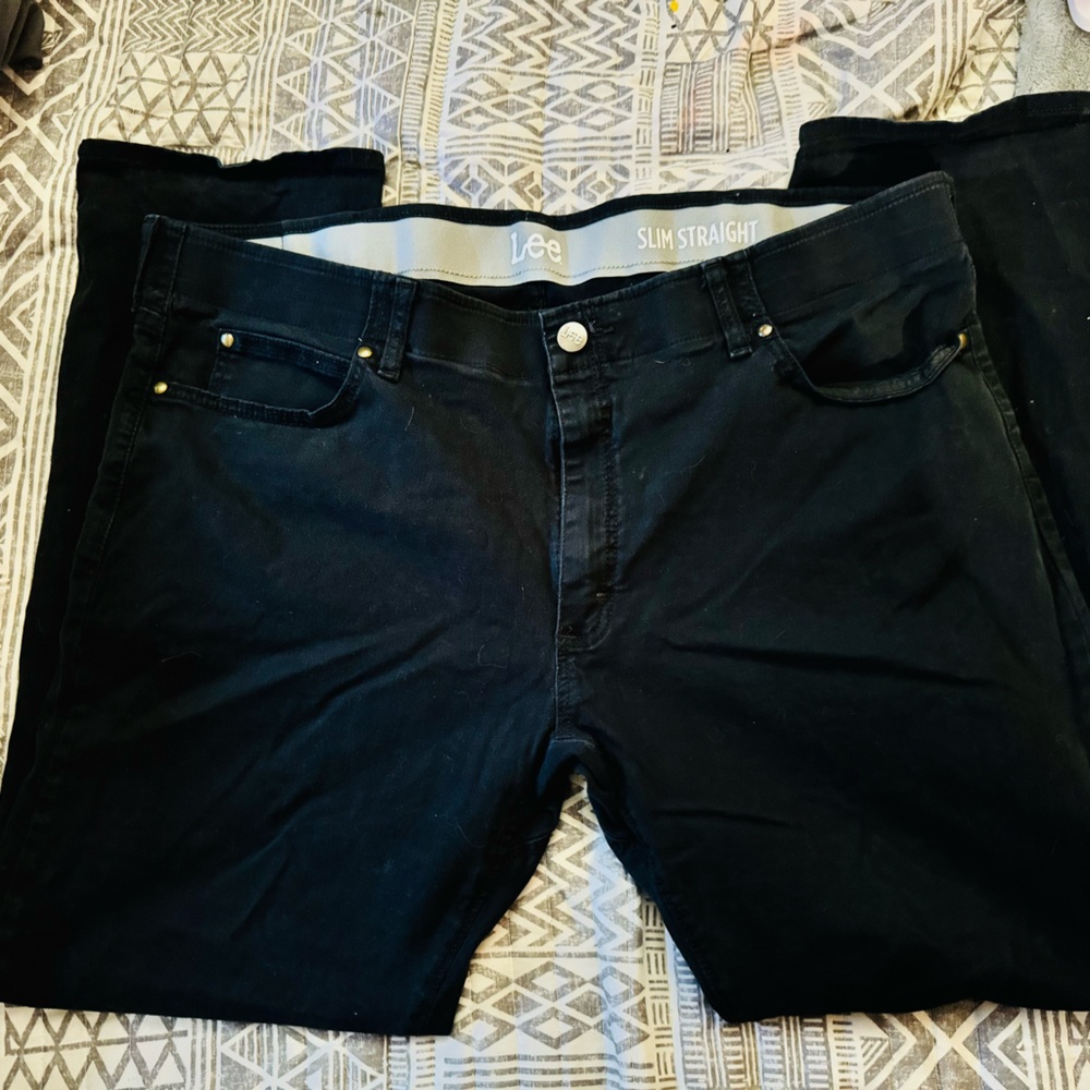 Lee Black Slim Straight Men’s Jean